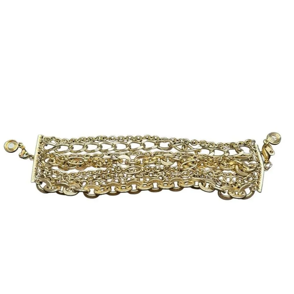 Ann Taylor gold chain wrap bracelet